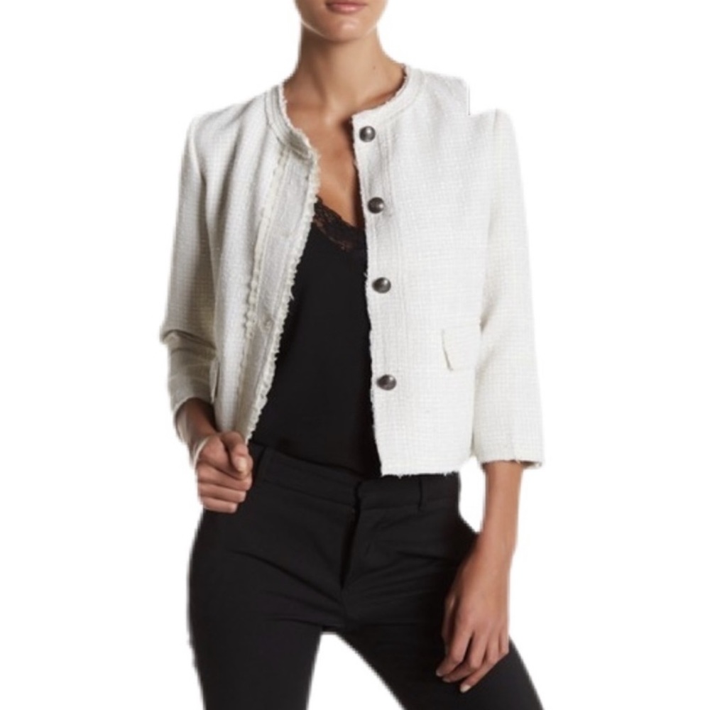 NWOT | Tweed White Blazer - Size M